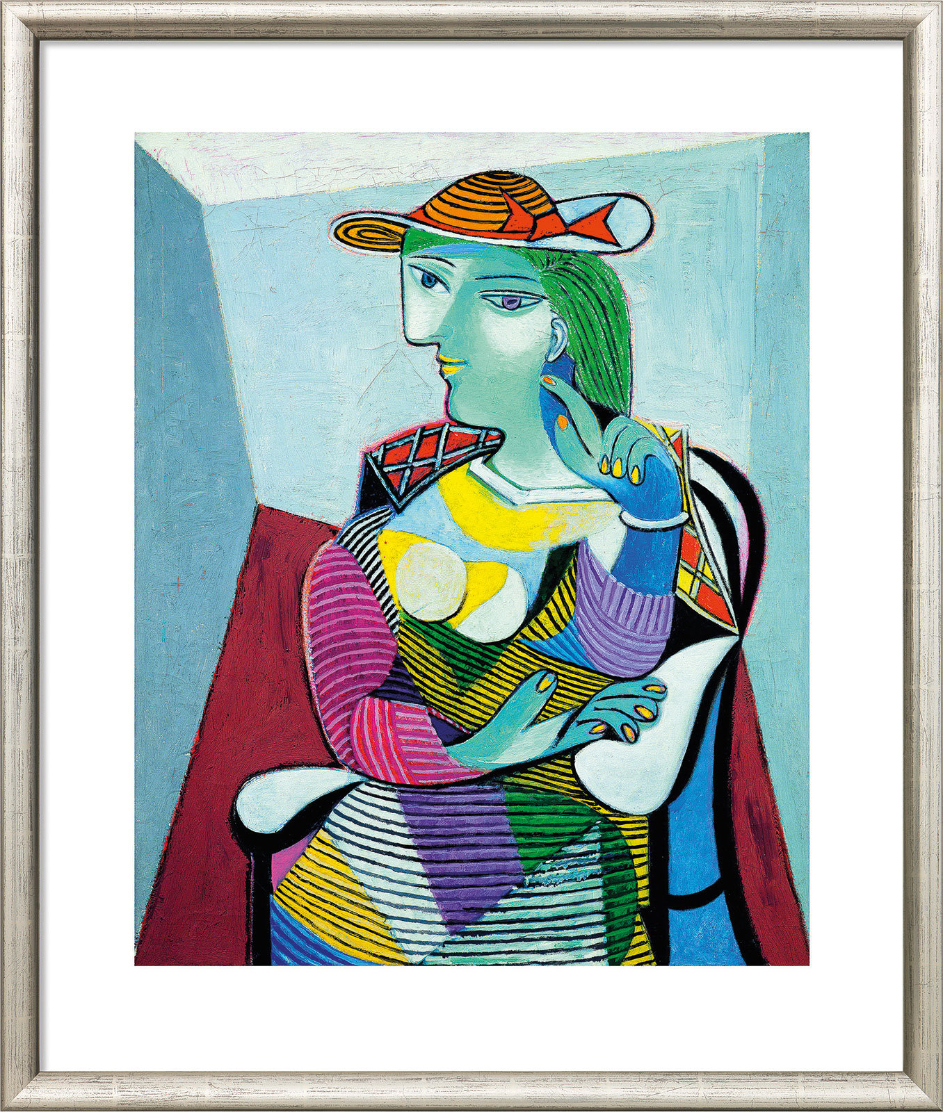 Pablo Picasso: Bild 'Portrait Marie-Thérèse Walter' (1937), gerahmt