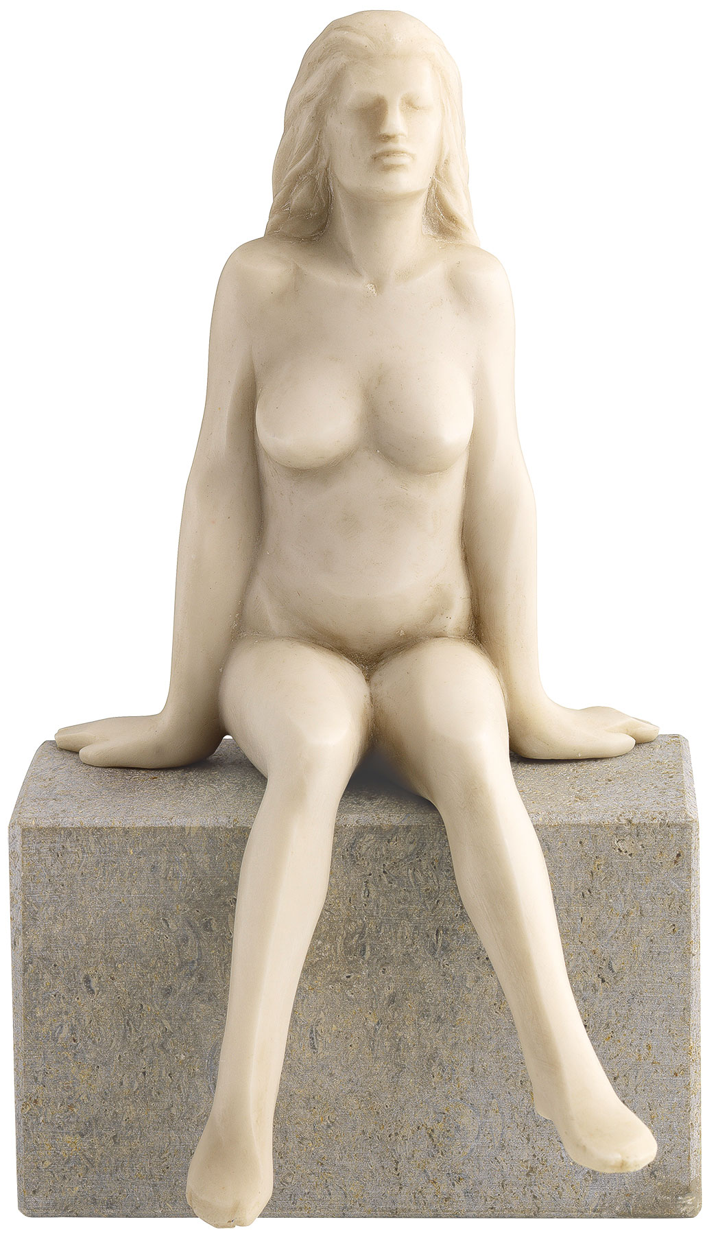 SIME: Skulptur 'Innehalten', Version in Kunstmarmor