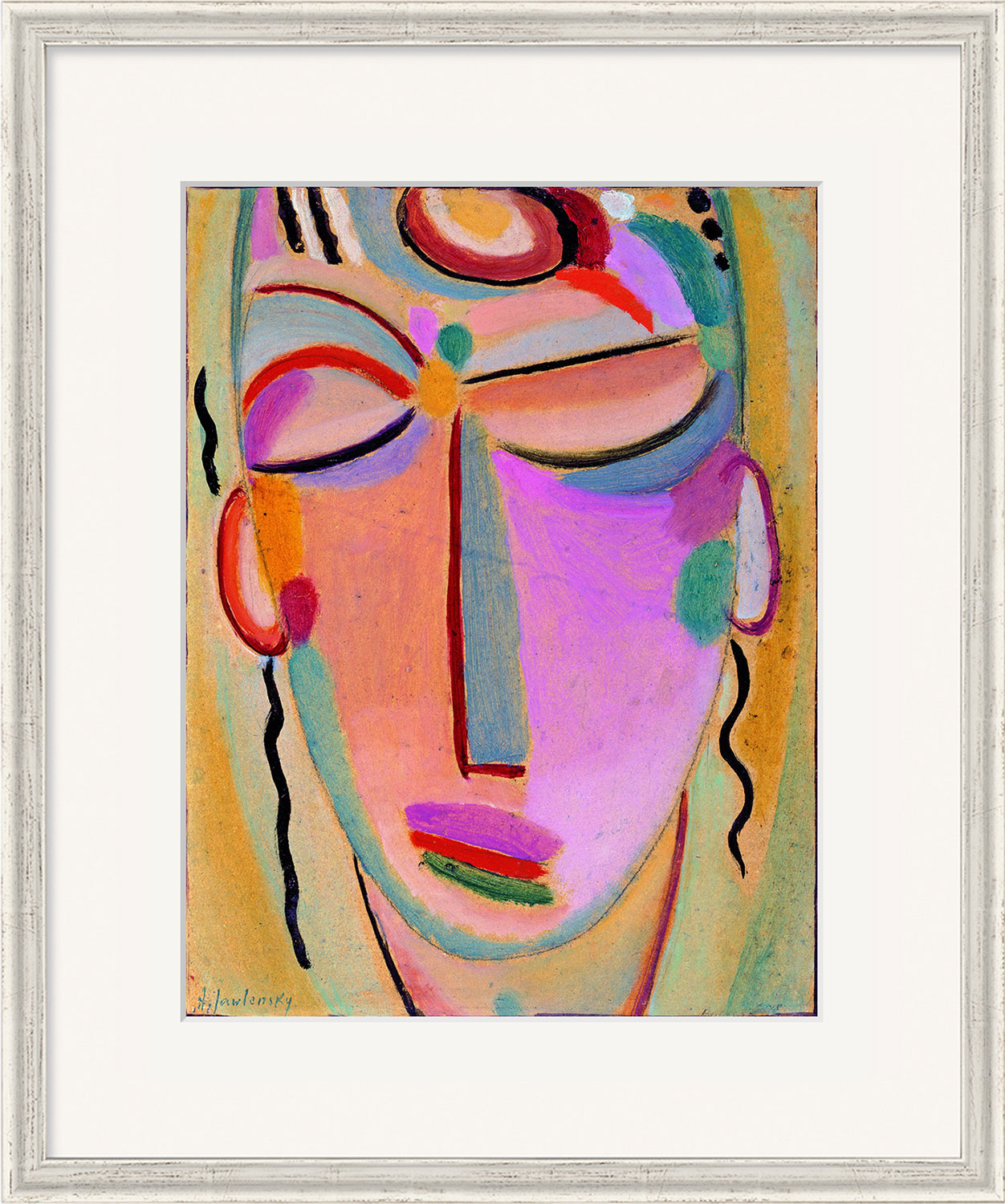 Alexej von Jawlensky: Bild 'Meditation' (1918), gerahmt