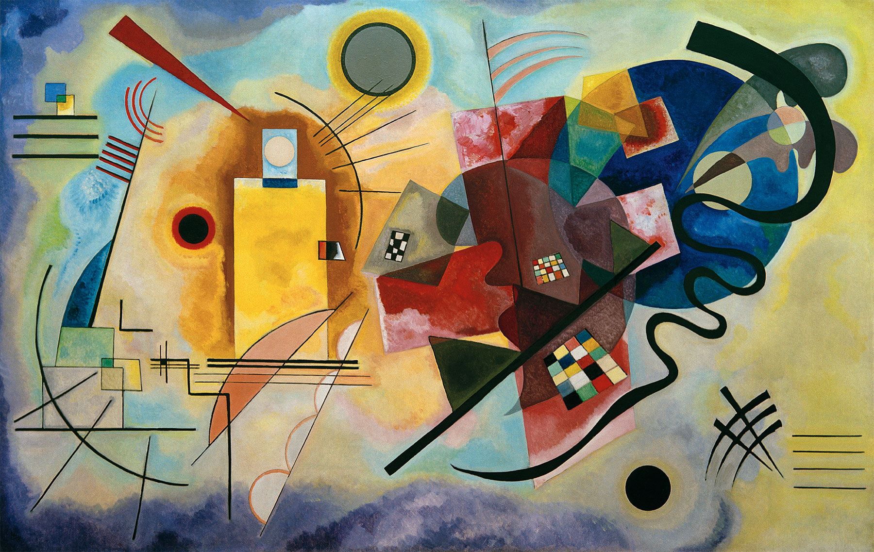 Wassily Kandinsky: Bild 'Gelb - Rot - Blau' (1925)