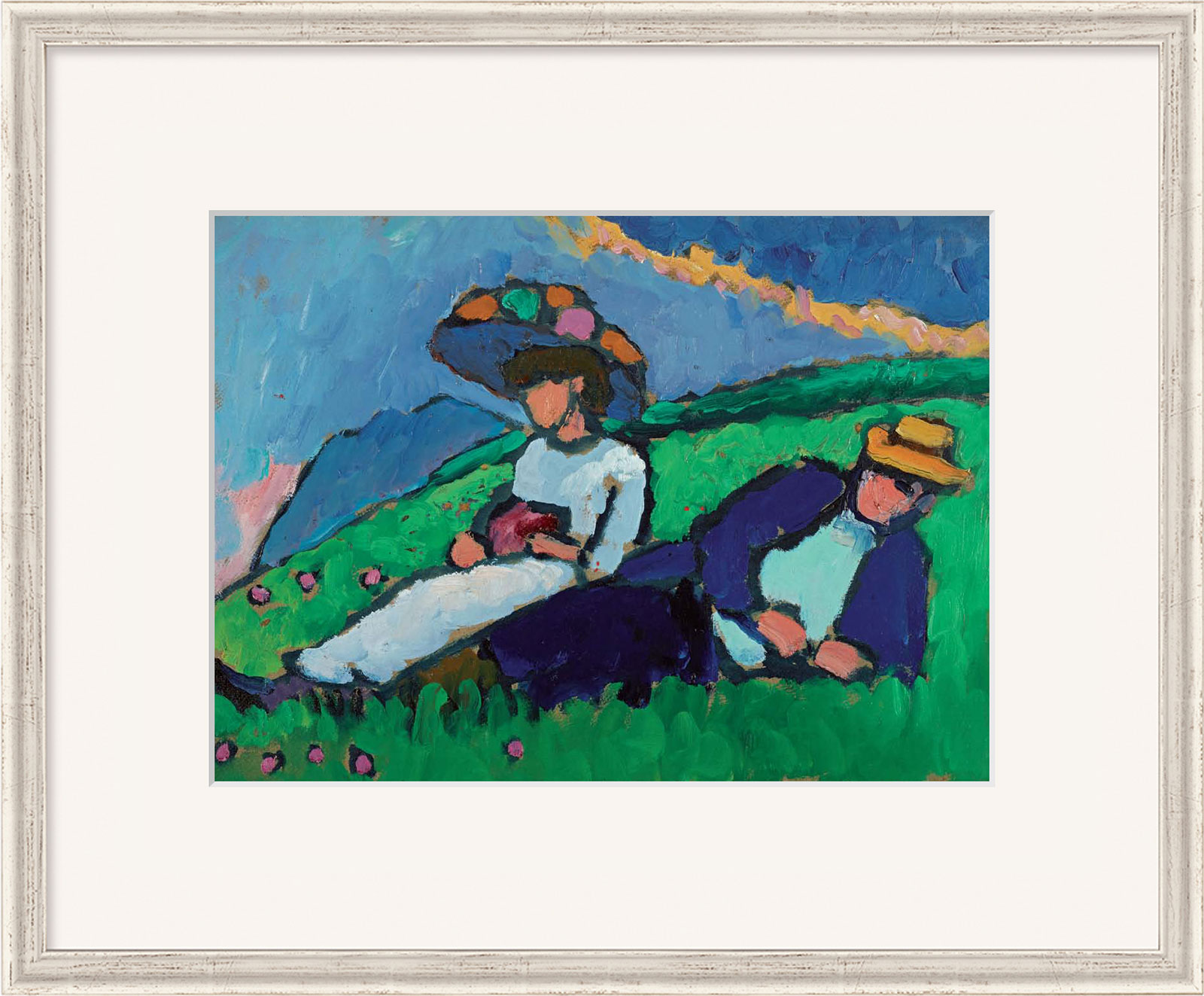 Gabriele Münter: Bild 'Jawlensky und Werefkin' (1909), gerahmt