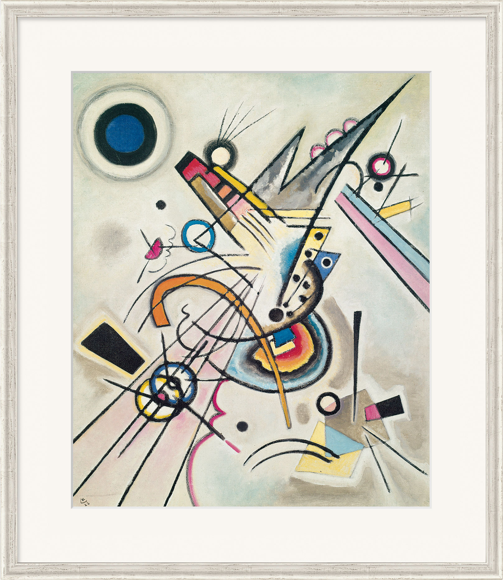 Wassily Kandinsky: Bild 'Diagonale' (1923), gerahmt