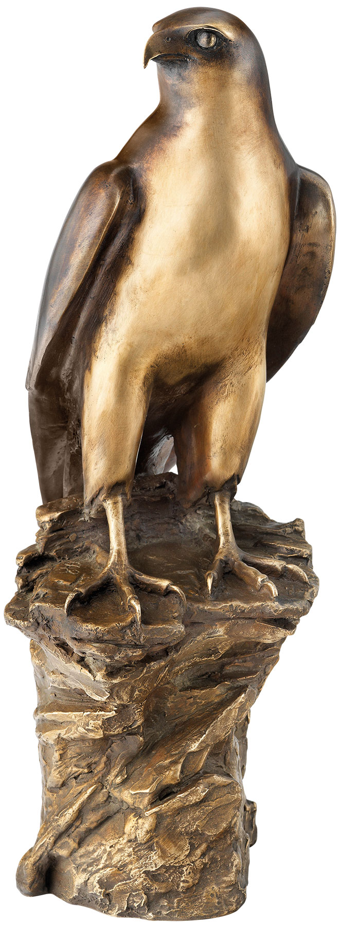 Erwin A. Schinzel: Skulptur 'Turmfalke', Bronze