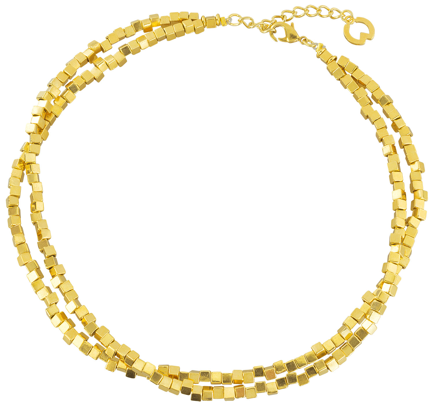 Petra Waszak: Collier 'Quadrados de Oro', Schmuck