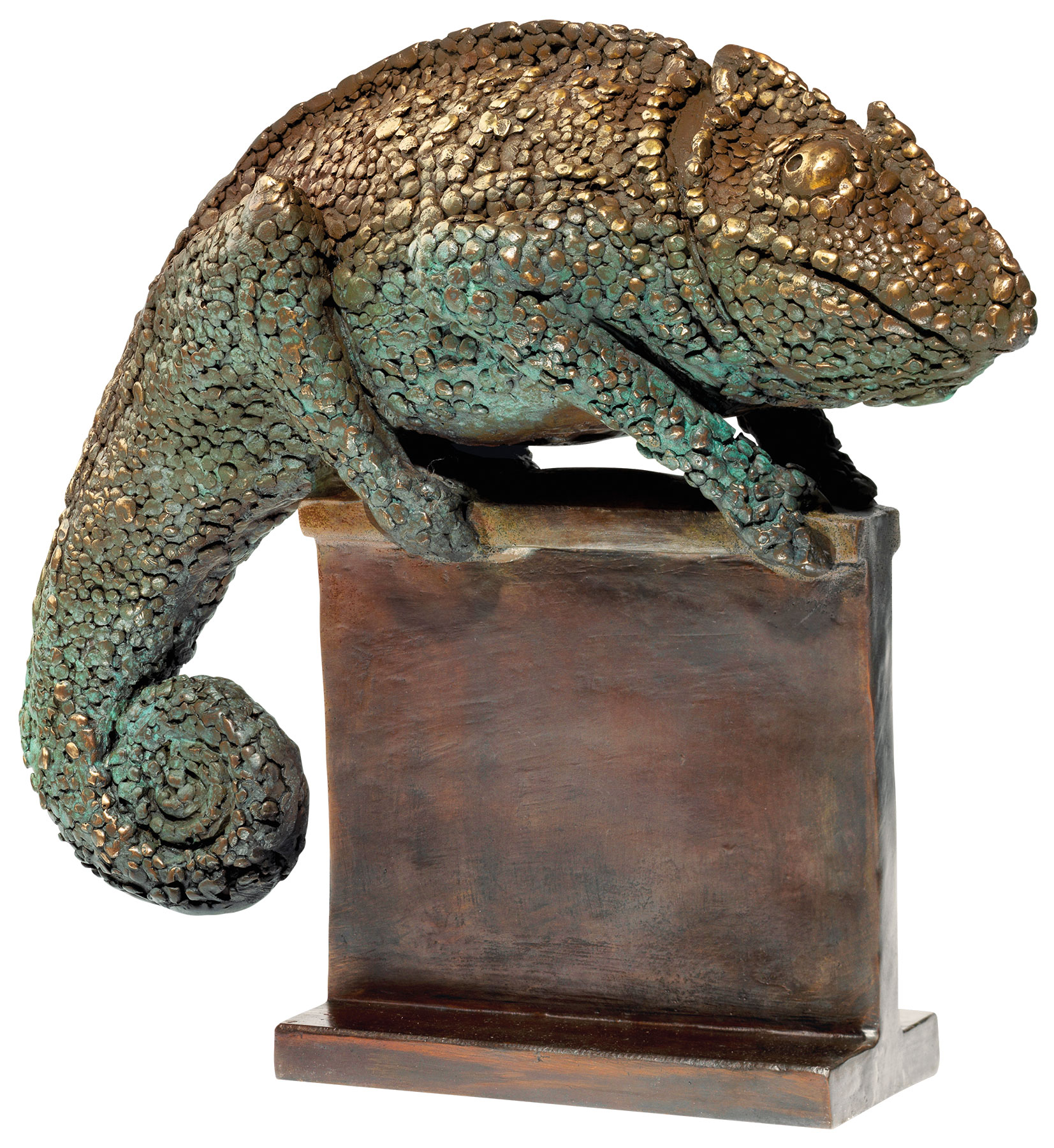 Bruno Bruni: Skulptur 'Chamäleon', Bronze