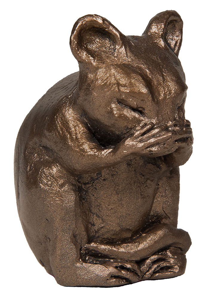 Wendy Harrison: Skulptur 'Mortimer Mouse', Kunstbronze