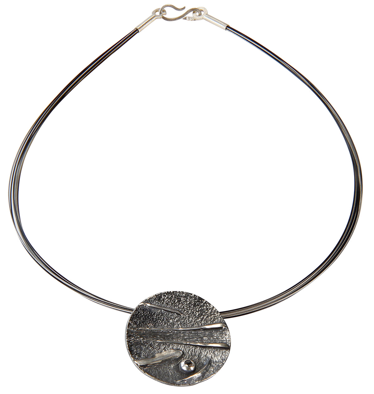 Collier 'Grauer Mond', Schmuck