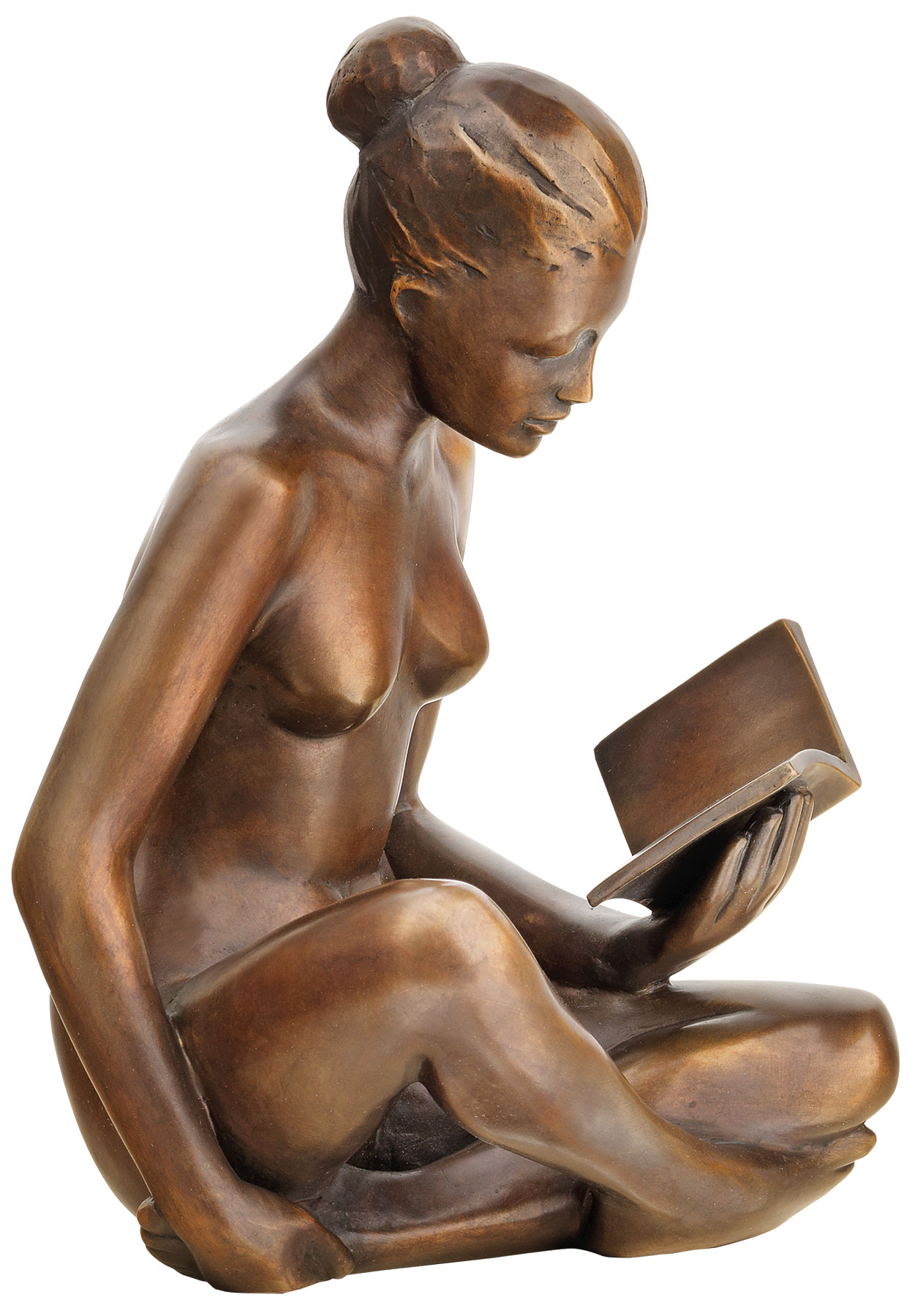 SIME: Skulptur 'Lesende' (2018), Bronze