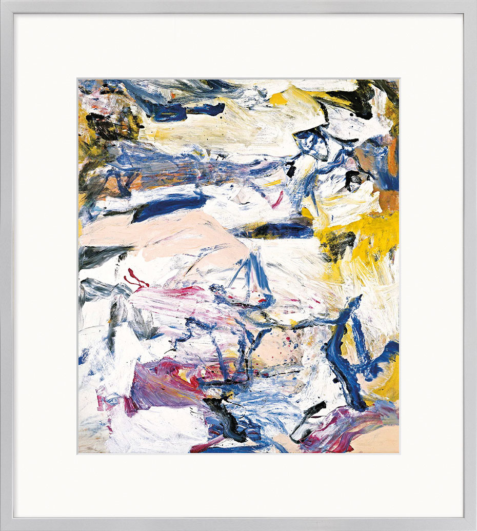 Willem de Kooning: Bild 'North Atlantic Light' (1977), gerahmt