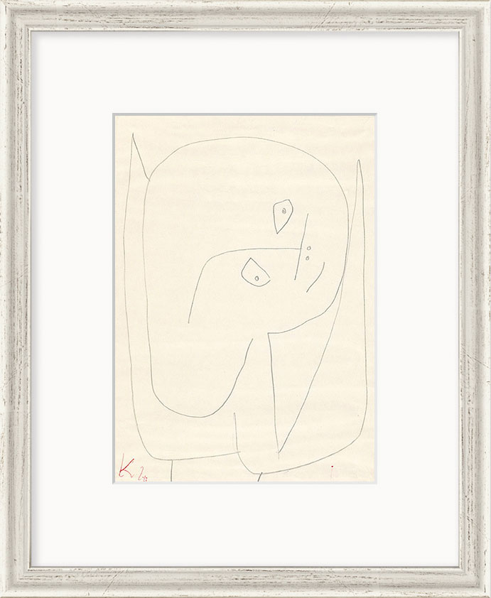 Paul Klee: Bild 'Engel voller Hoffnung' (1939), gerahmt