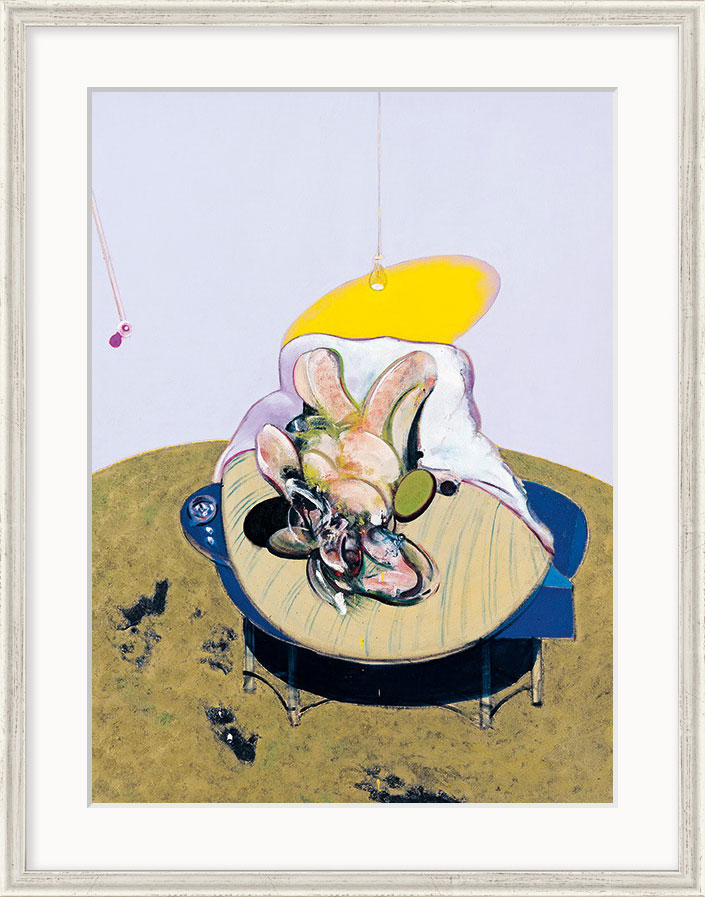 Francis Bacon: Bild 'Lying Figure' (1969), gerahmt