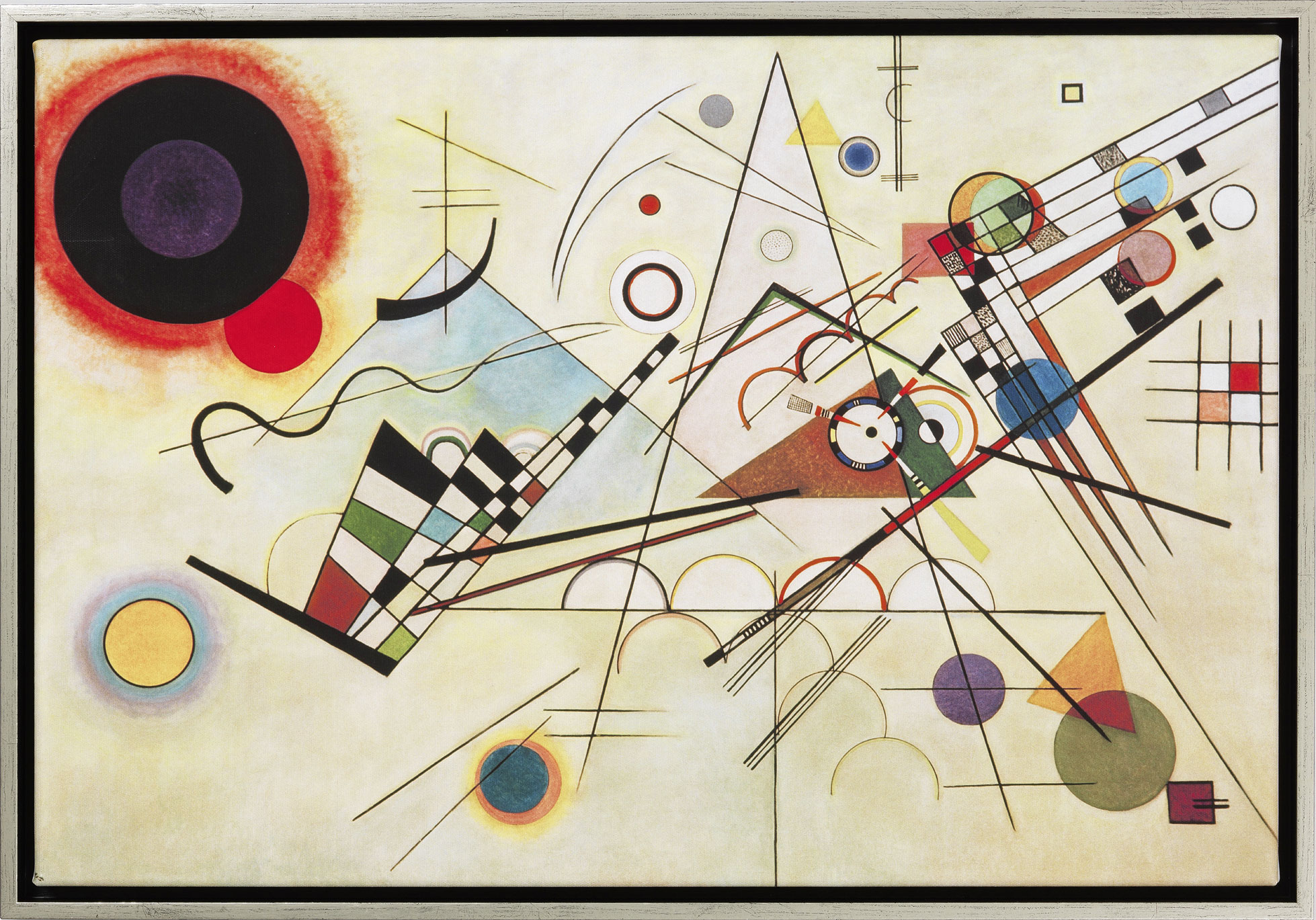 Wassily Kandinsky: Bild 'Komposition VIII' (1923), gerahmt