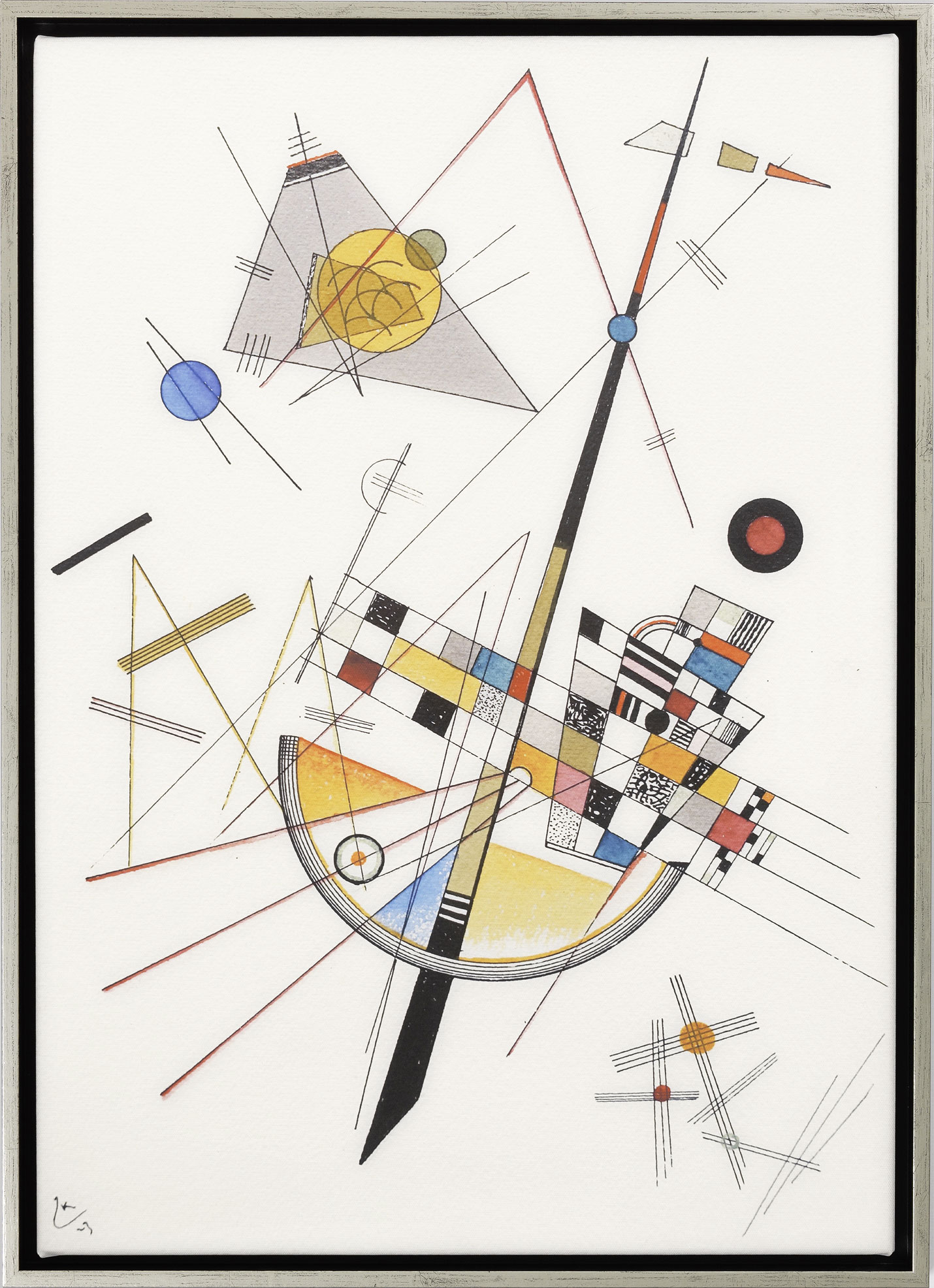 Wassily Kandinsky: Bild 'Delicate Tension' (1923), gerahmt