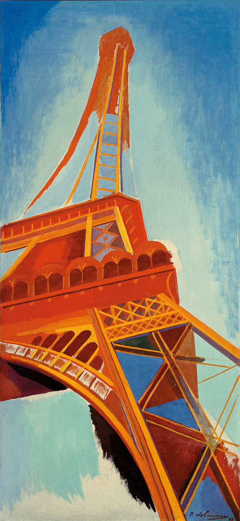 Robert Delaunay: Bild 'Der rote Turm' (1928)