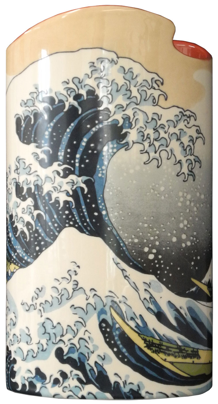 Vase 'The great Wave - Die große Welle vor Kanagawa' - nach Katsushika Hokusai