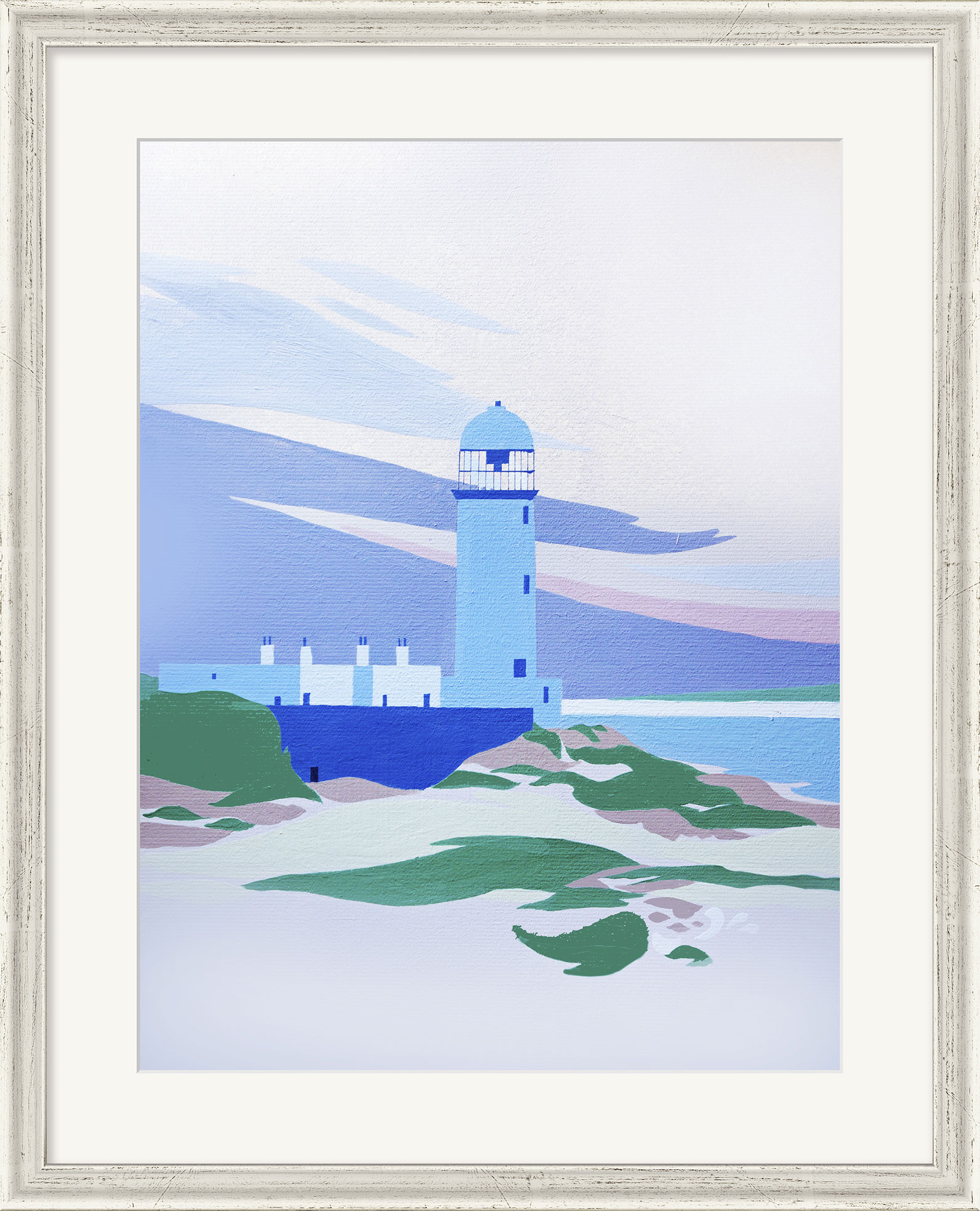 Alf Bartels: Bild 'Danish Lighthouse', gerahmt