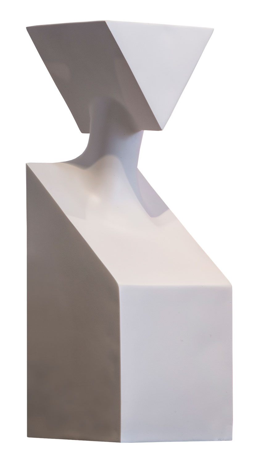 Renaat Ramon: Skulptur 'The Muses Thalia', Version in Kunstguss weiß