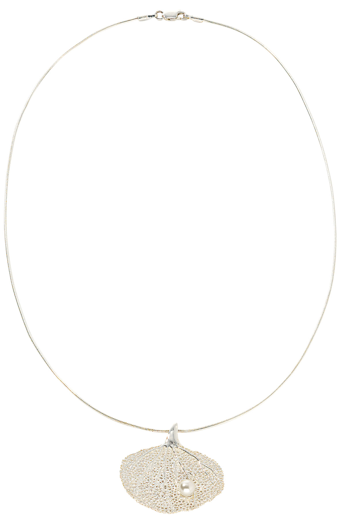 Collier 'Fächerkoralle mit Perle', Schmuck