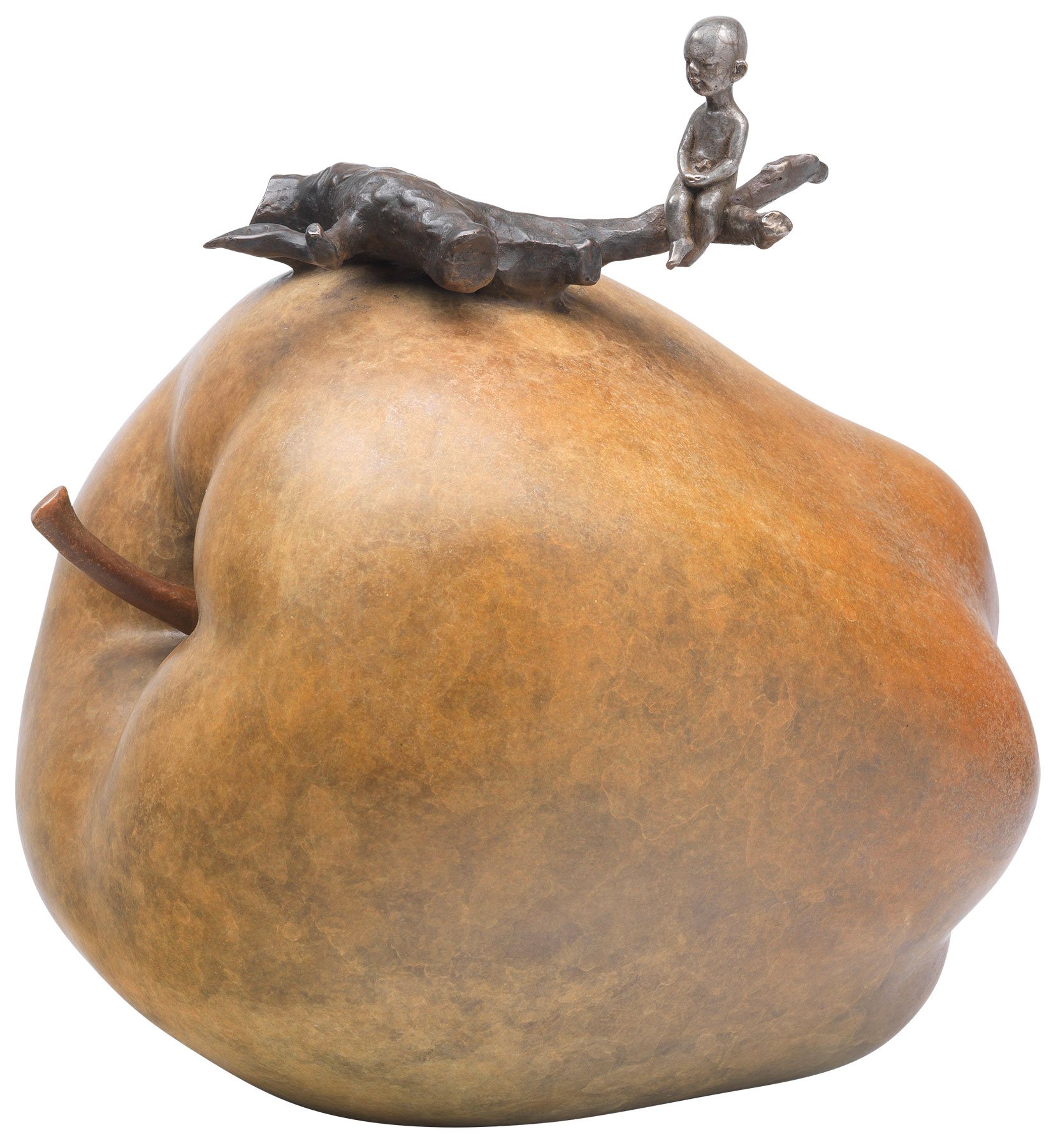 Chen Jinqing: Skulptur 'Heart at ease' (2013), Bronze