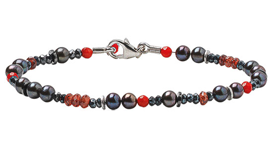 Armband 'Red and Black'