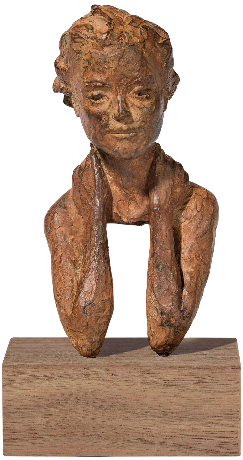 Valerie Otte: Skulptur 'Zuversicht', Bronze