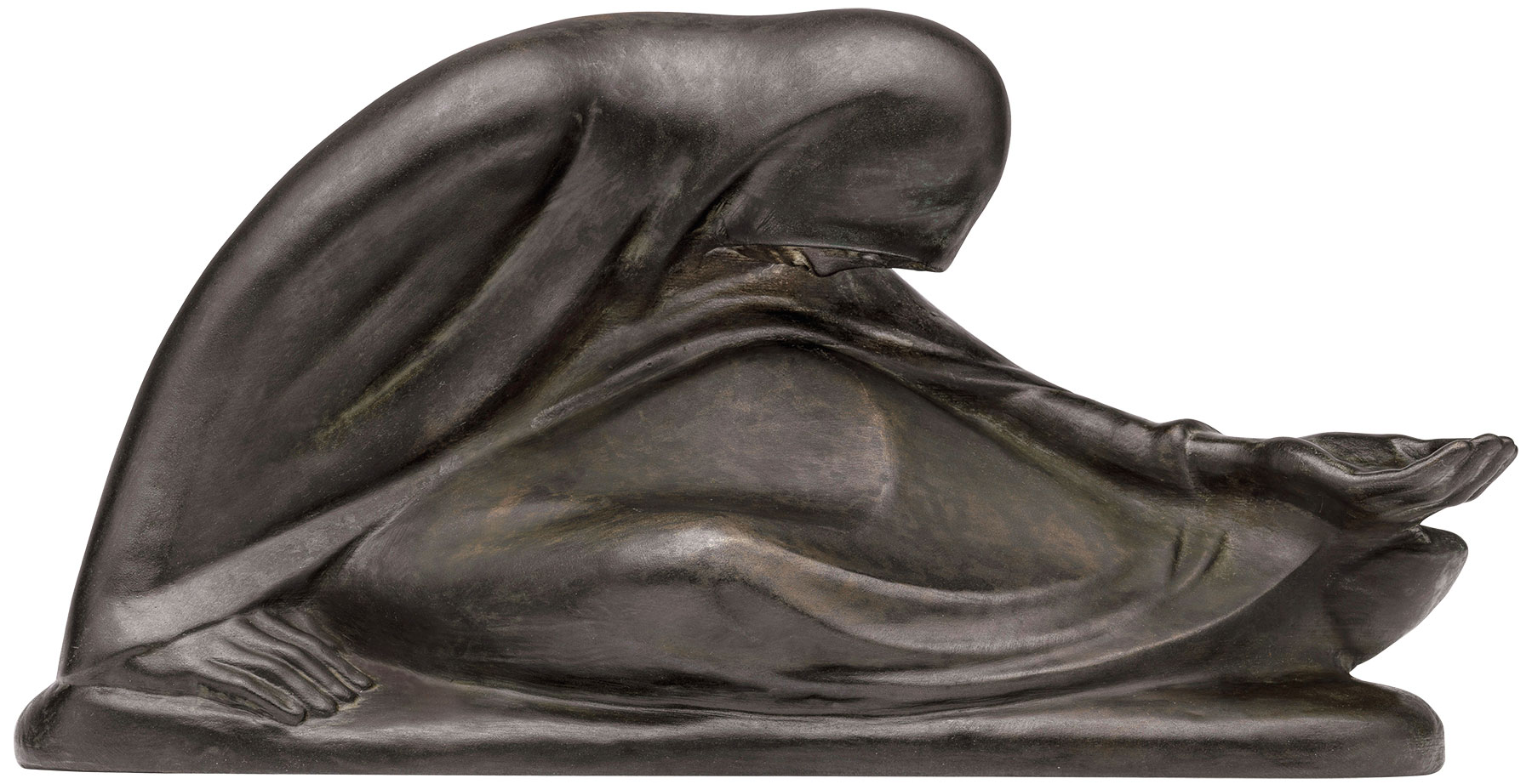 Ernst Barlach: Skulptur 'Russische Bettlerin II' (1932), Reduktion in Bronze