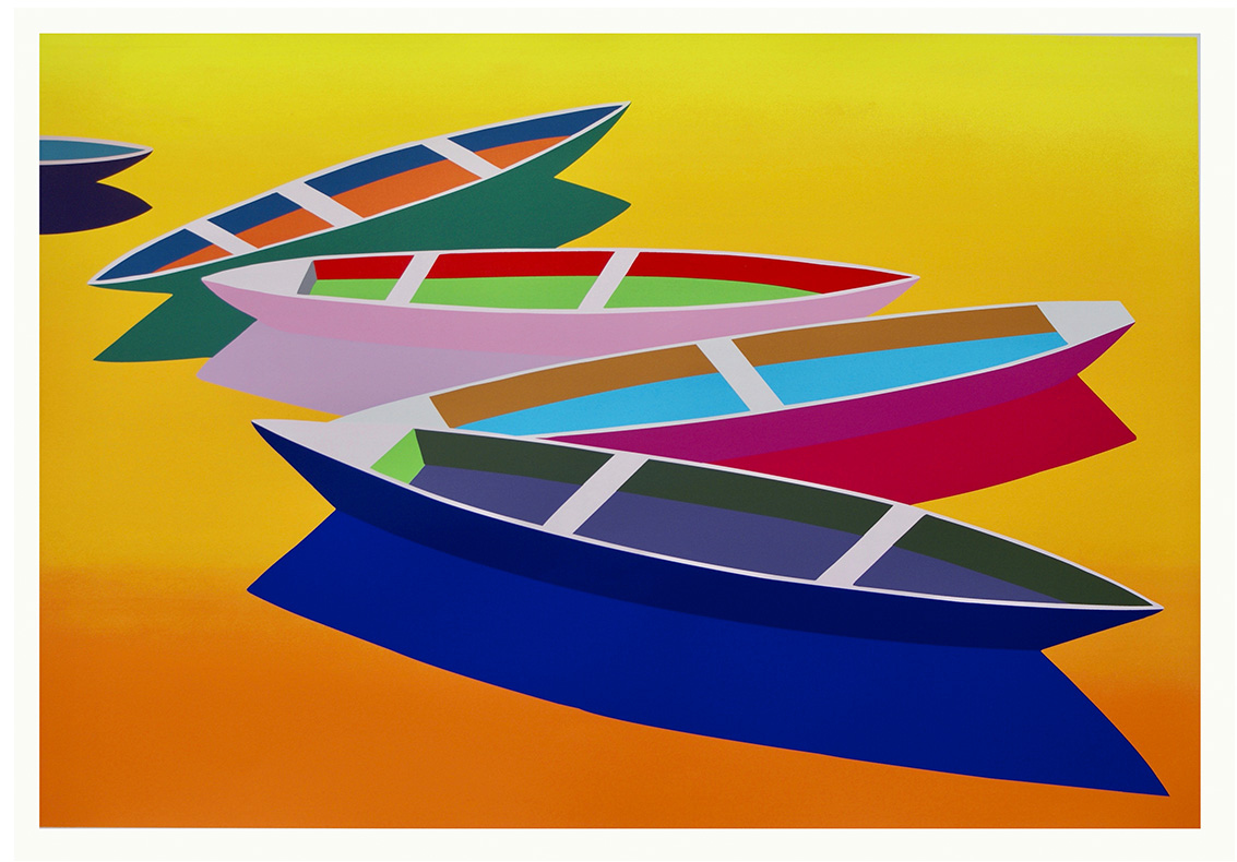 Julia Steinberg: Bild 'Boote (2)' (2019), ungerahmt