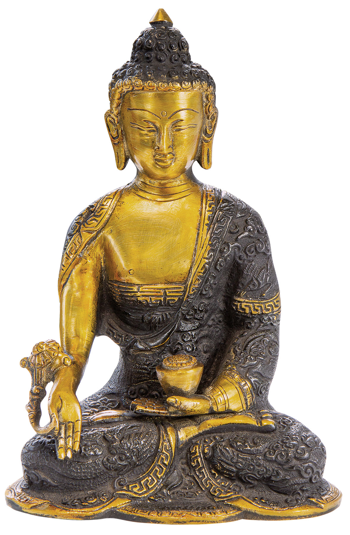 Messingskulptur 'Medizinbuddha'