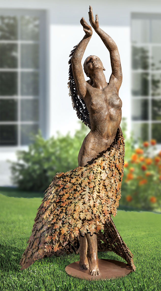 Beth Newman-Maguire: Gartenskulptur 'Mother Earth Dancing' (Original / Unikat), Bronze