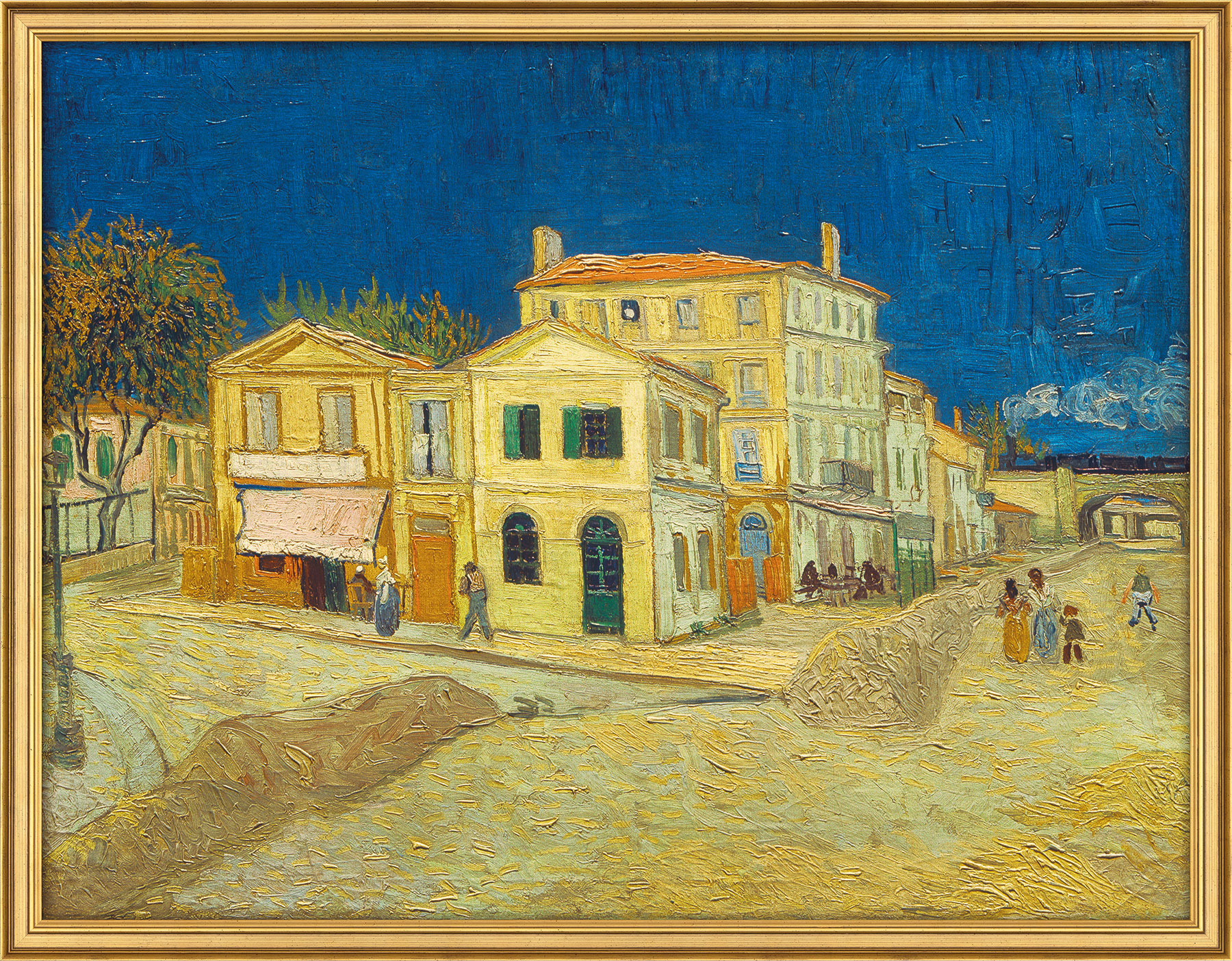 Vincent van Gogh: Bild 'Das gelbe Haus' (1888), gerahmt