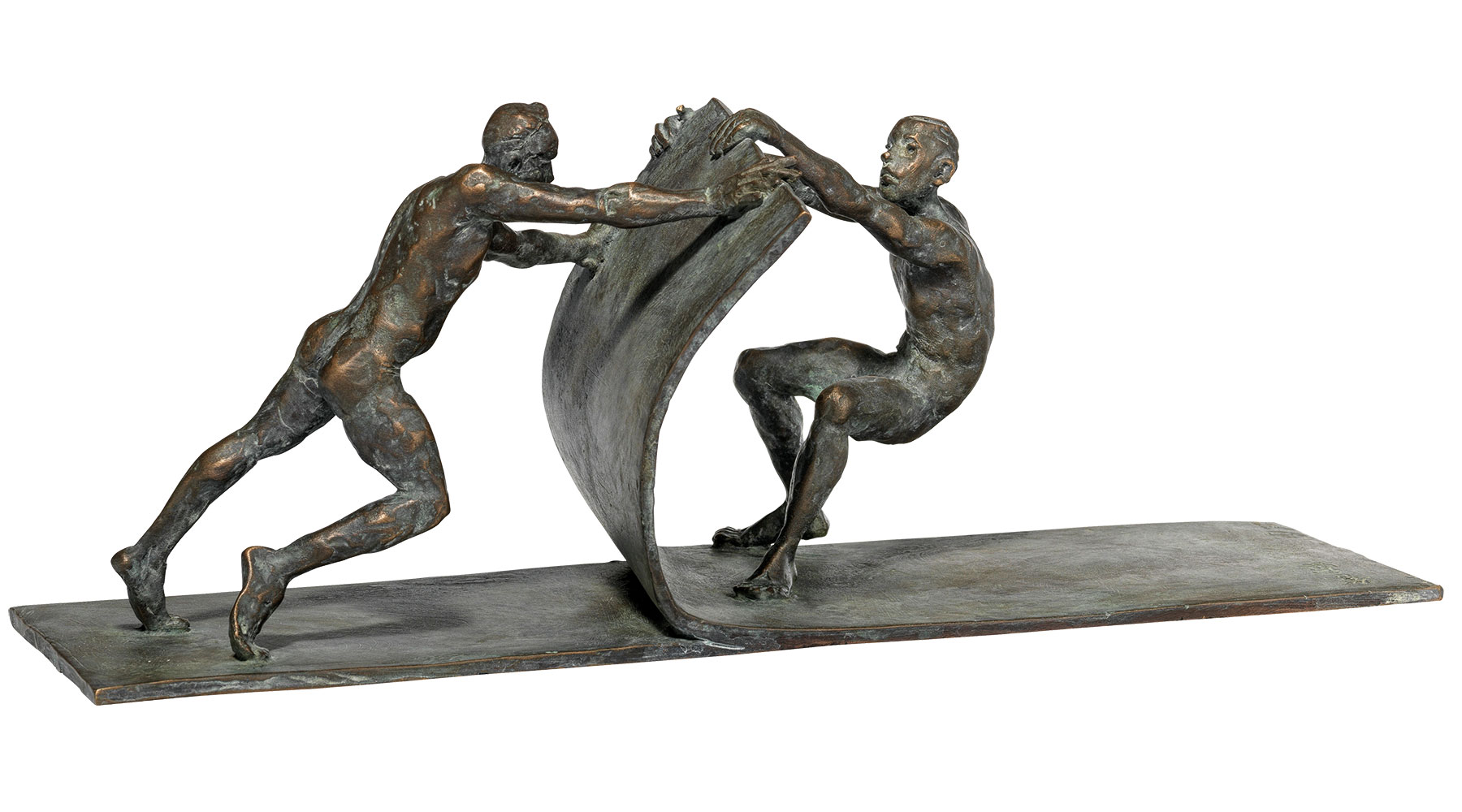 Leo Wirth: Skulptur 'Gemeinsam bewegen' (2019), Bronze