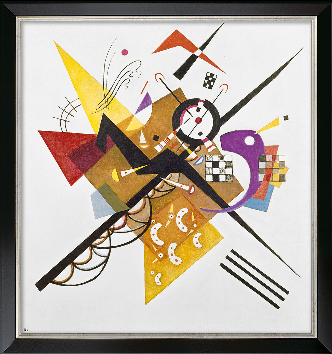 Wassily Kandinsky: Bild 'Auf Weiß II' (1923), gerahmt