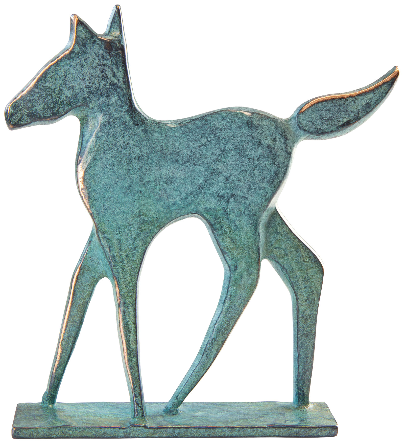 Raimund Schmelter: Skulptur 'Fohlen', Bronze