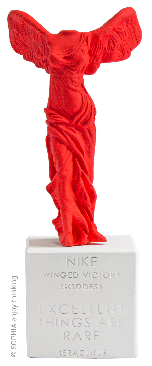 SOPHIA enjoy thinking: Skulptur 'Nike von Samothrake rot'