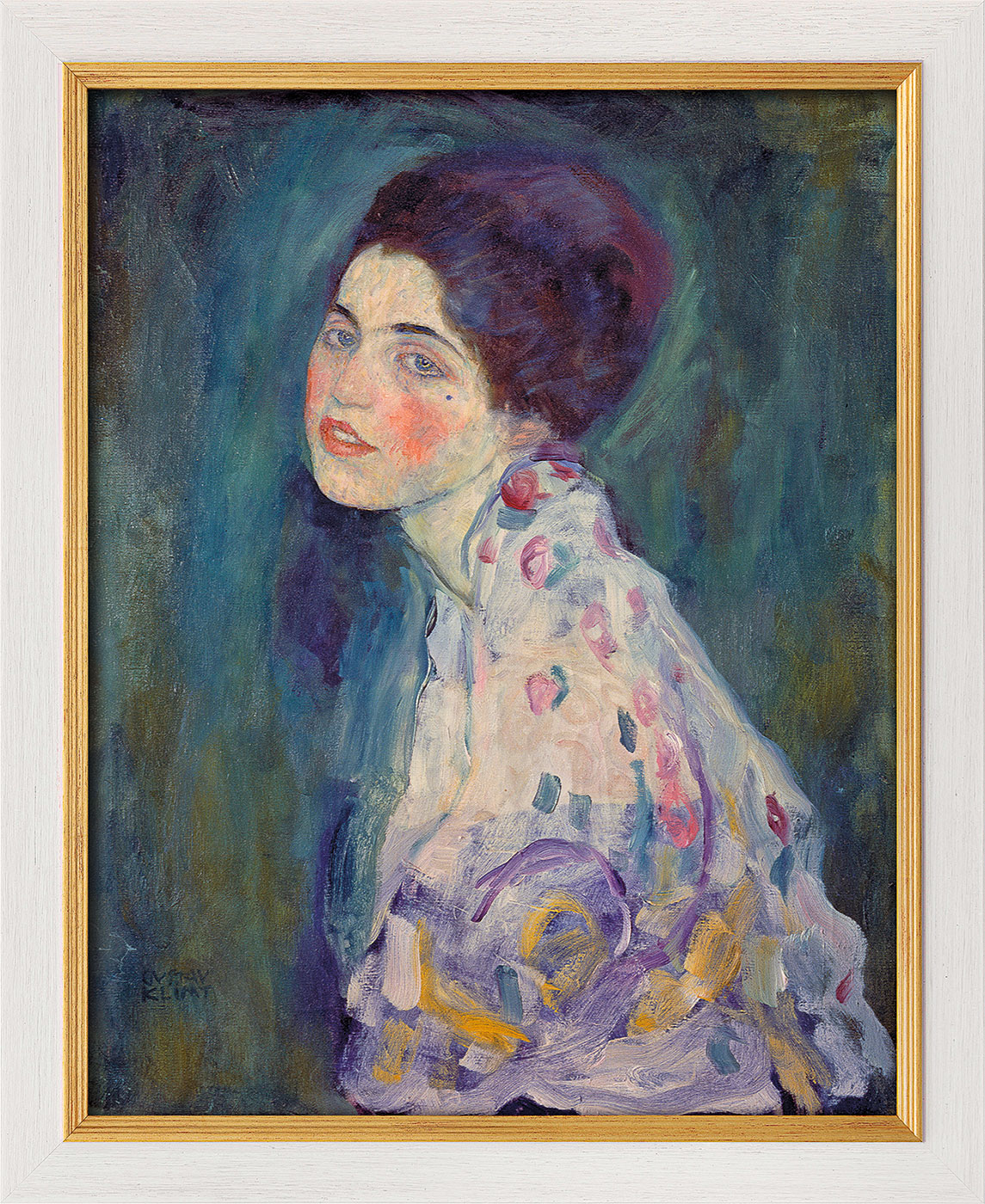 Gustav Klimt: Bild 'Bildnis einer Frau' (1916-18), gerahmt
