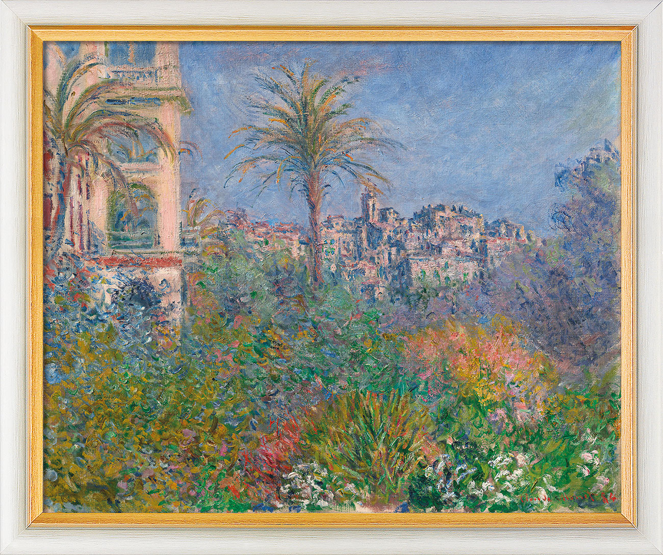 Claude Monet: Bild 'Villen in Bordighera' (1884), gerahmt