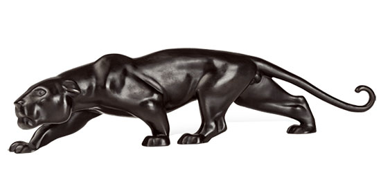 Gartenskulptur 'Panther' (kleine Version), Bronze