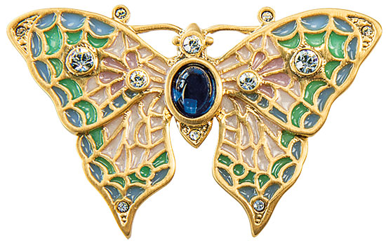 Jugendstil-Brosche 'Schmetterling', Schmuck