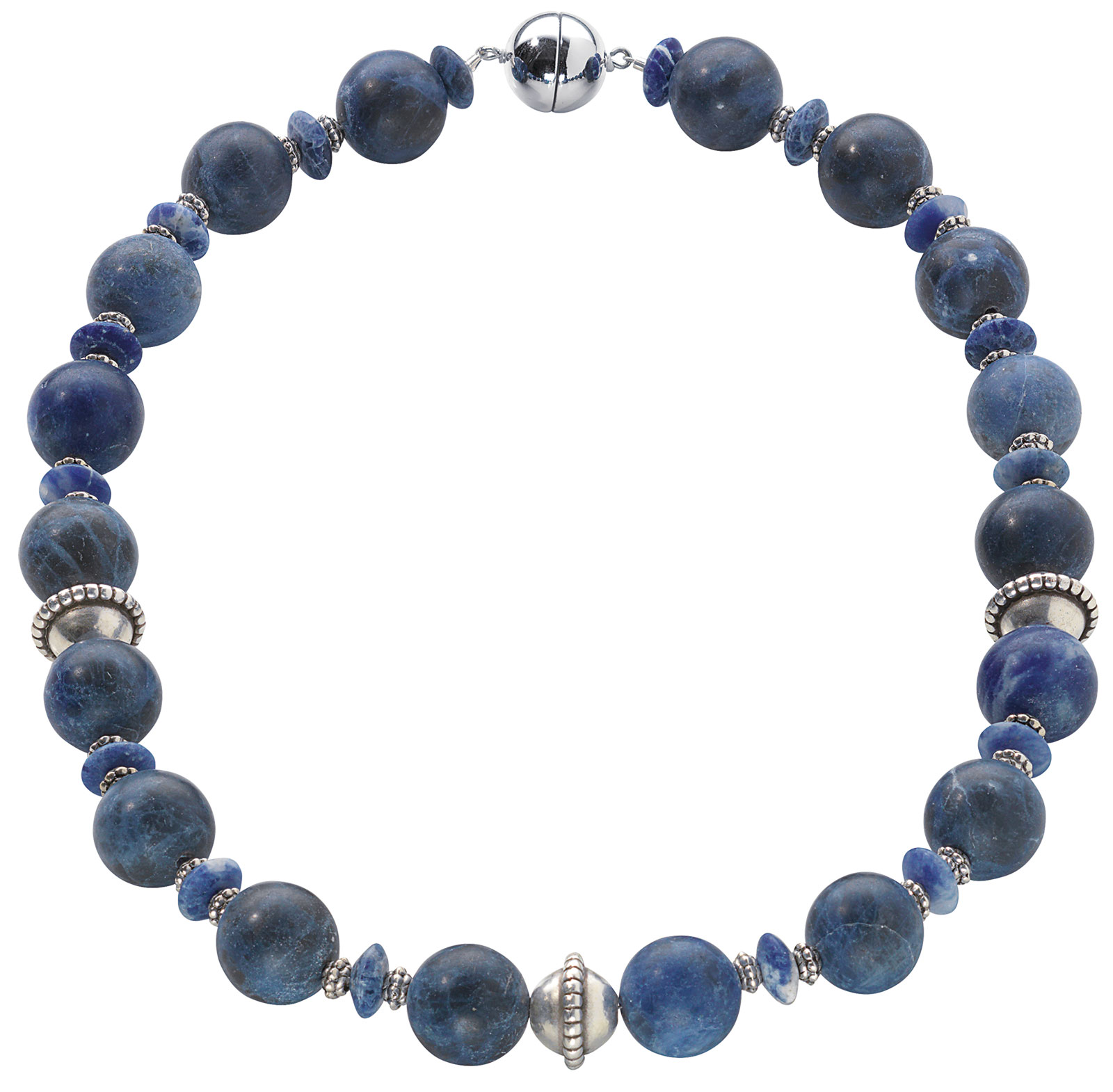 Perlencollier 'Dark Blue', Schmuck