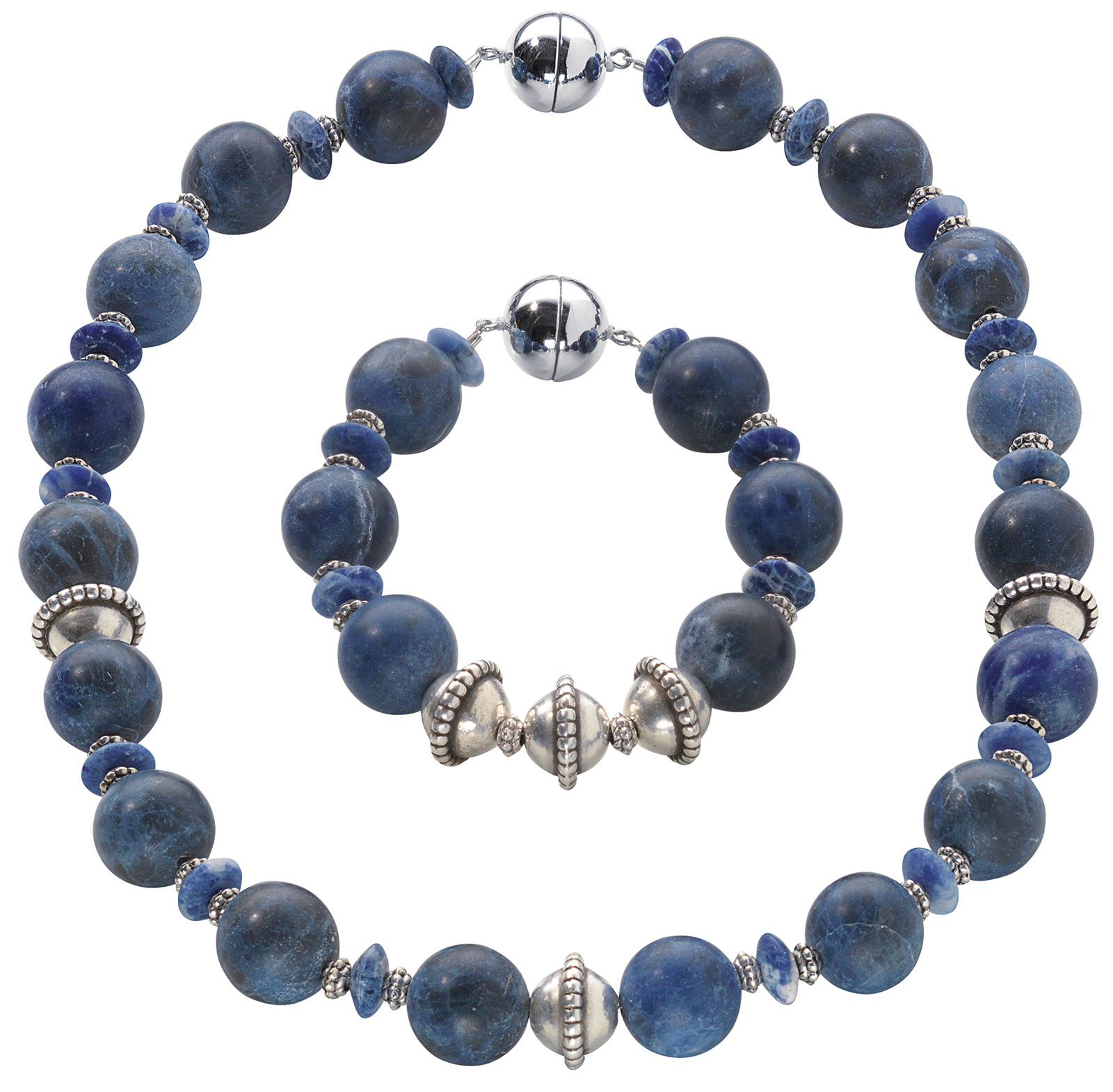 Perlen-Schmuckset 'Dark Blue'