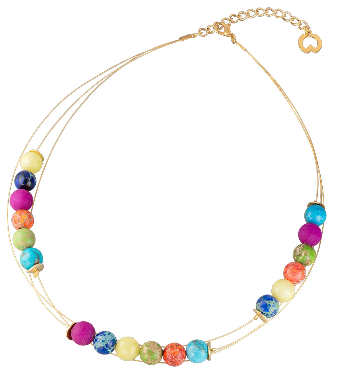 Petra Waszak: Collier 'Sommer' mit Perlen, Schmuck