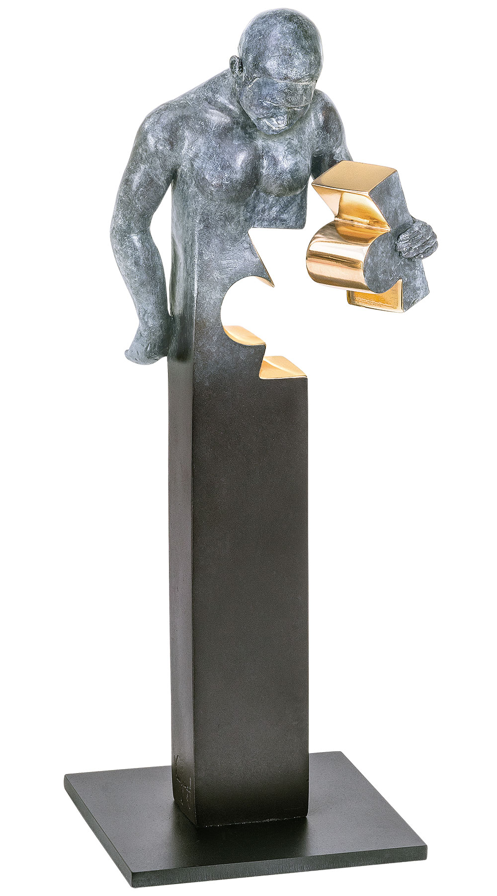 Annie Jungers: Skulptur 'Eureka', Bronze