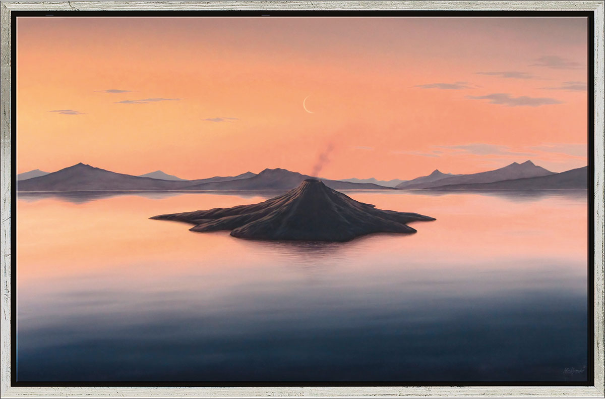 Michael Krähmer: Bild 'Vulkaninsel' (2013), gerahmt