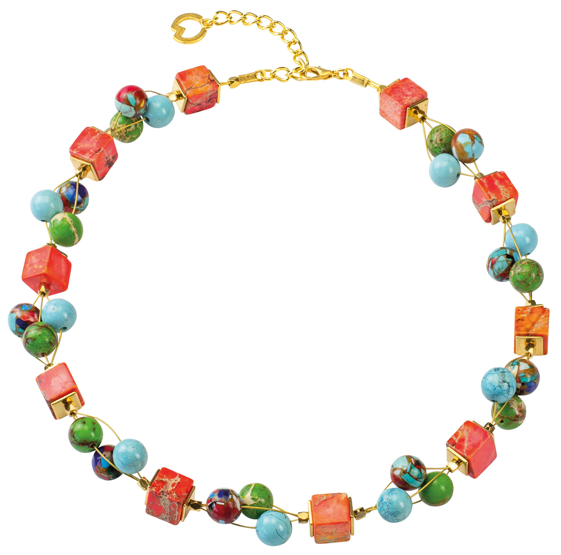 Petra Waszak: Collier 'Hauptweg und Nebenwege' - nach Paul Klee, Schmuck