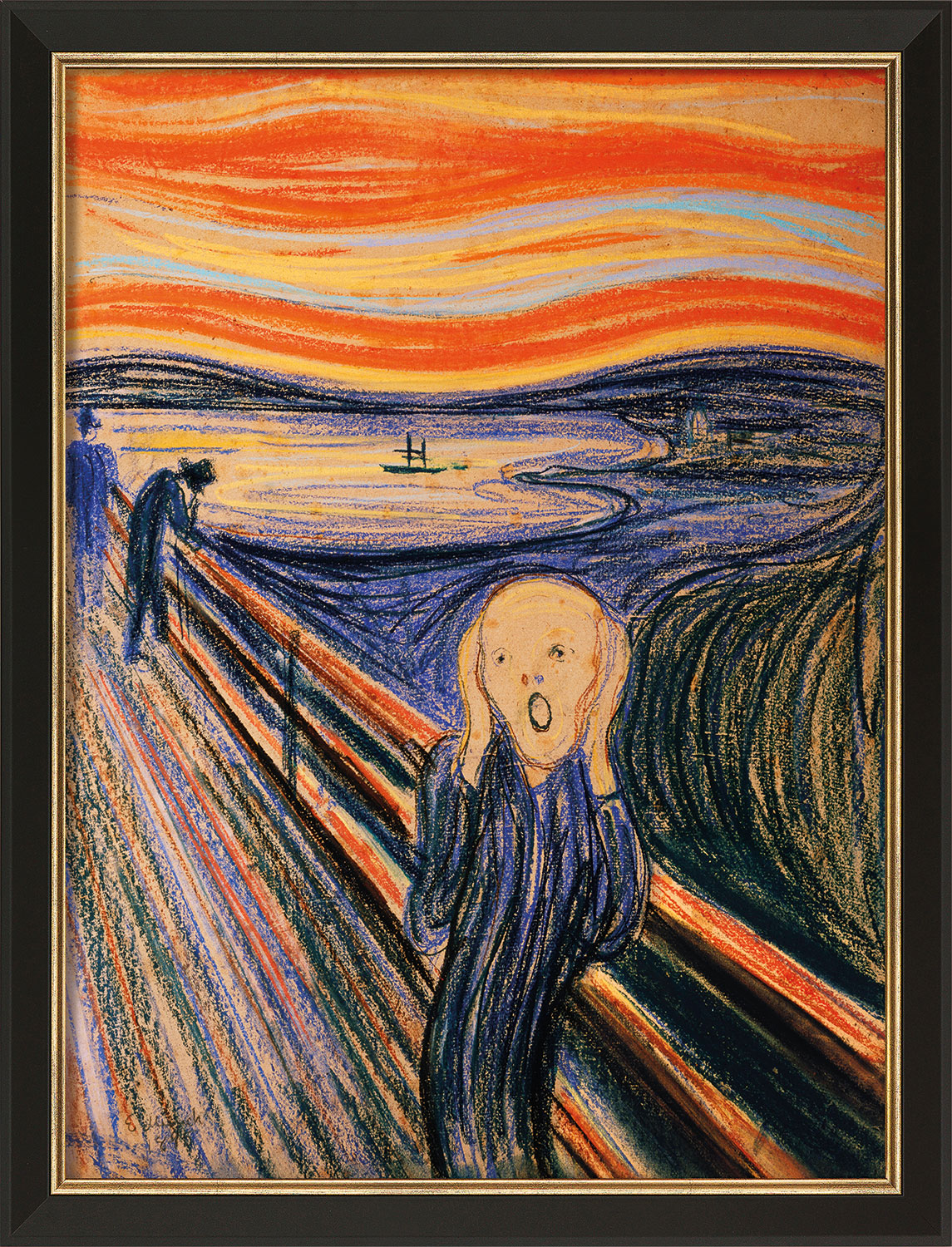 Edvard Munch: Bild 'Der Schrei' (1895), gerahmt