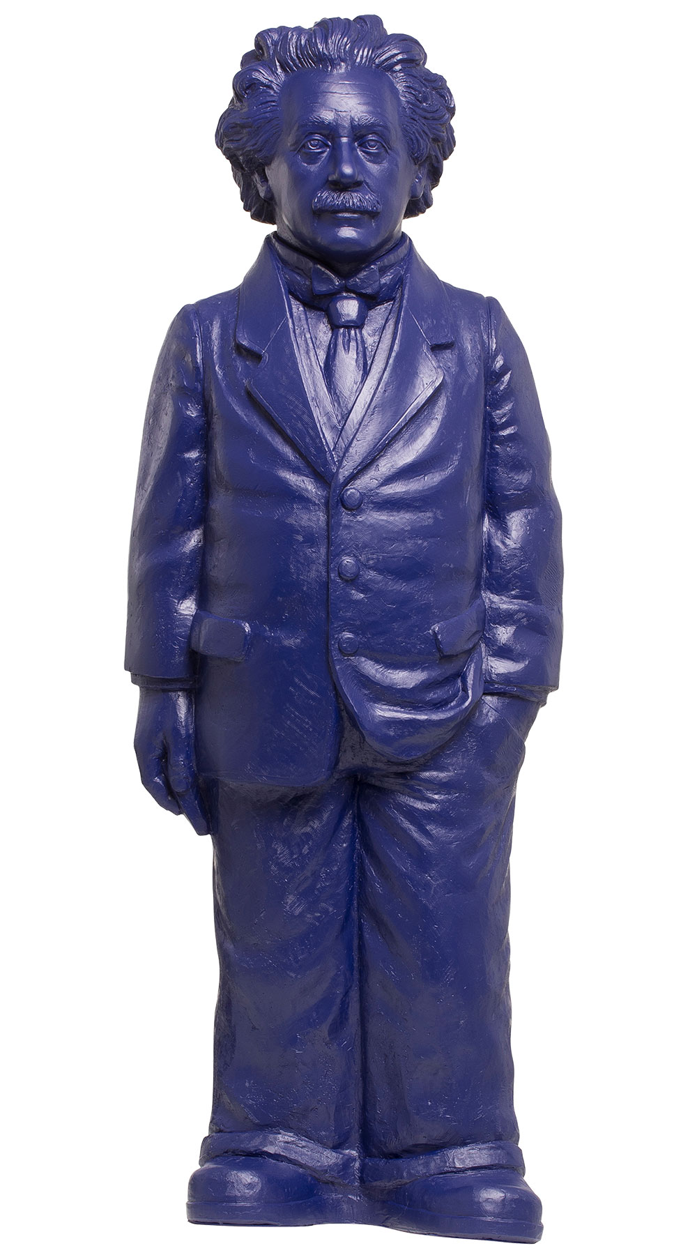 Ottmar Hörl: Skulptur 'Albert Einstein' (2018), Version in Nachtblau