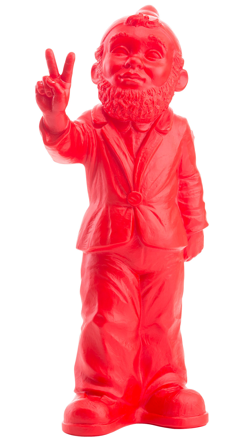 Ottmar Hörl: Skulptur 'Zwerg Victory' (2012), Version in Rot