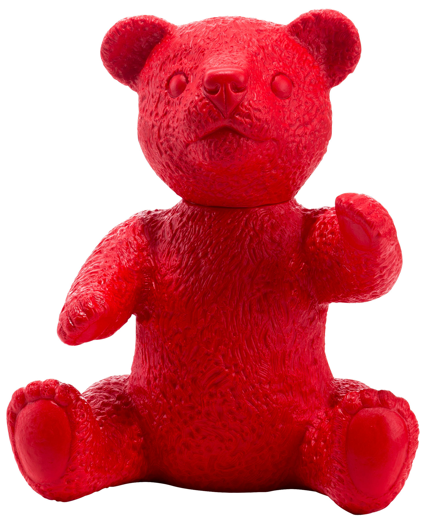Ottmar Hörl: Skulptur 'Teddy rot' (2007), unsignierte Version