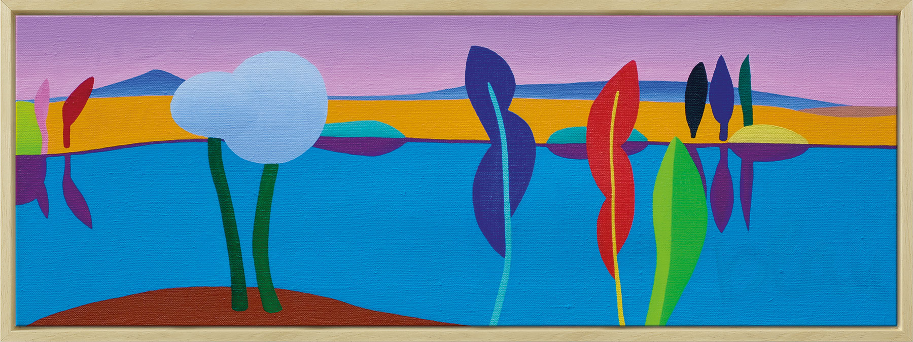 Julia Steinberg: Bild 'Flusslandschaft (104)' (2012) (Original / Unikat), gerahmt