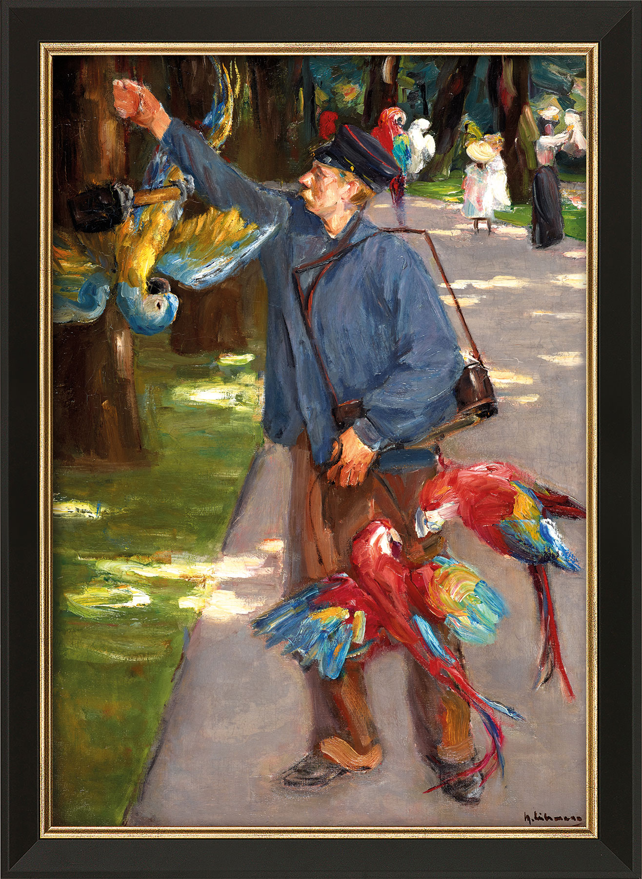 Max Liebermann: Bild 'Der Papageienmann' (1902), gerahmt